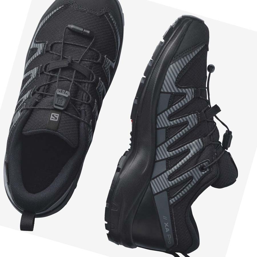 Salomon XA PRO V8 CLIMASALOMON™ WATERPROOF Túracipő Gyerek Fekete | HU 3586VRW